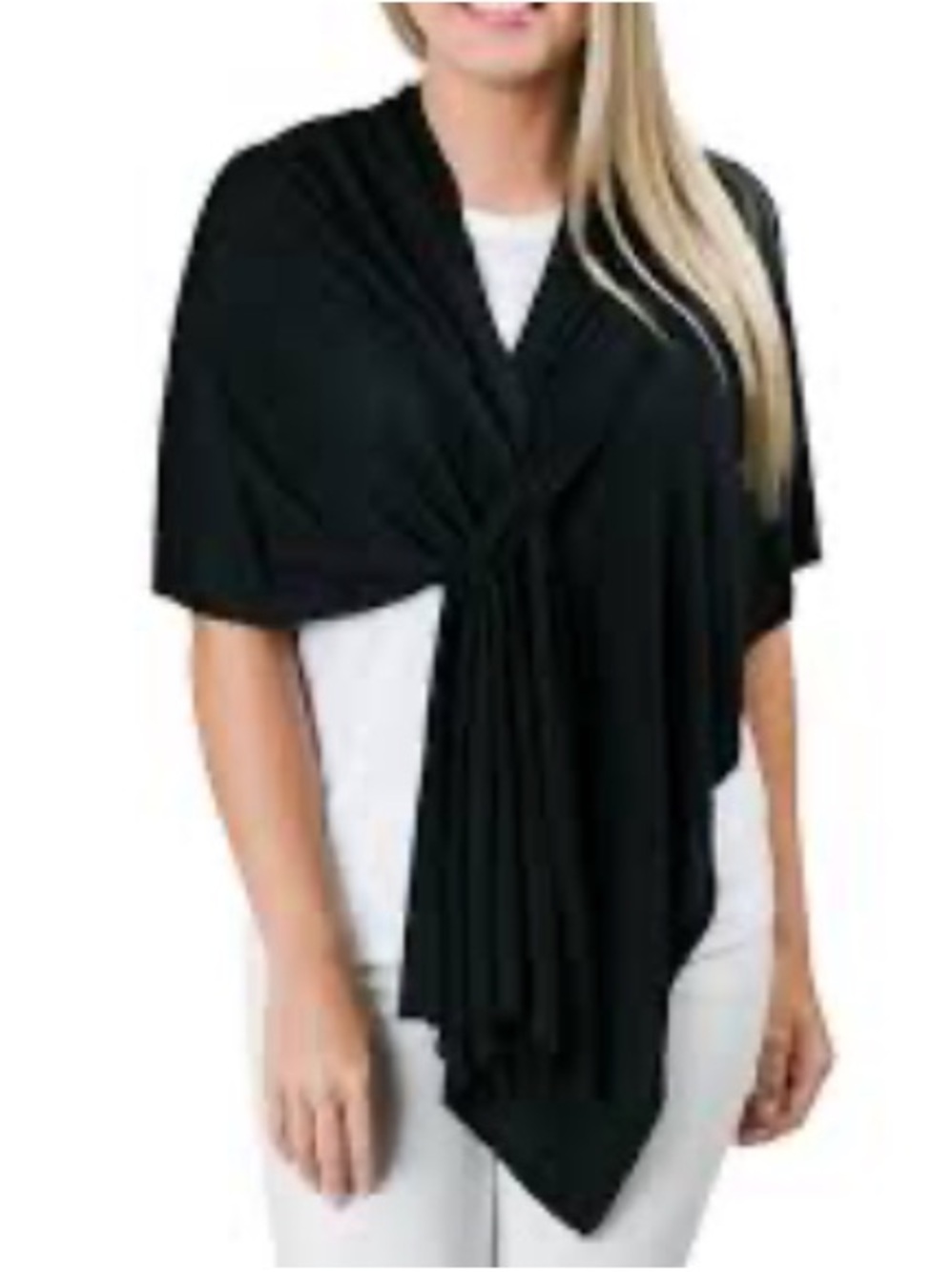 KAYLIE Wrap Top in Black NWT